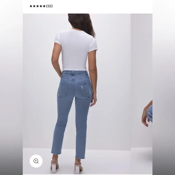 Good American straight leg jeans - New with tags!